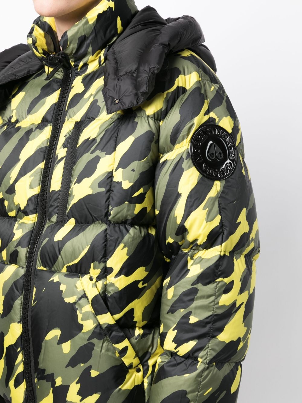 camouflage-print hooded bomber jacket - 5