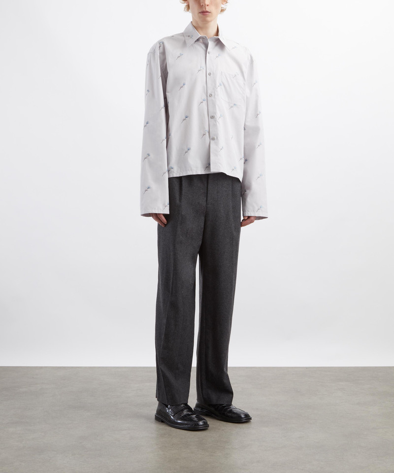 Floral Embroidered Button-Up Shirt 2