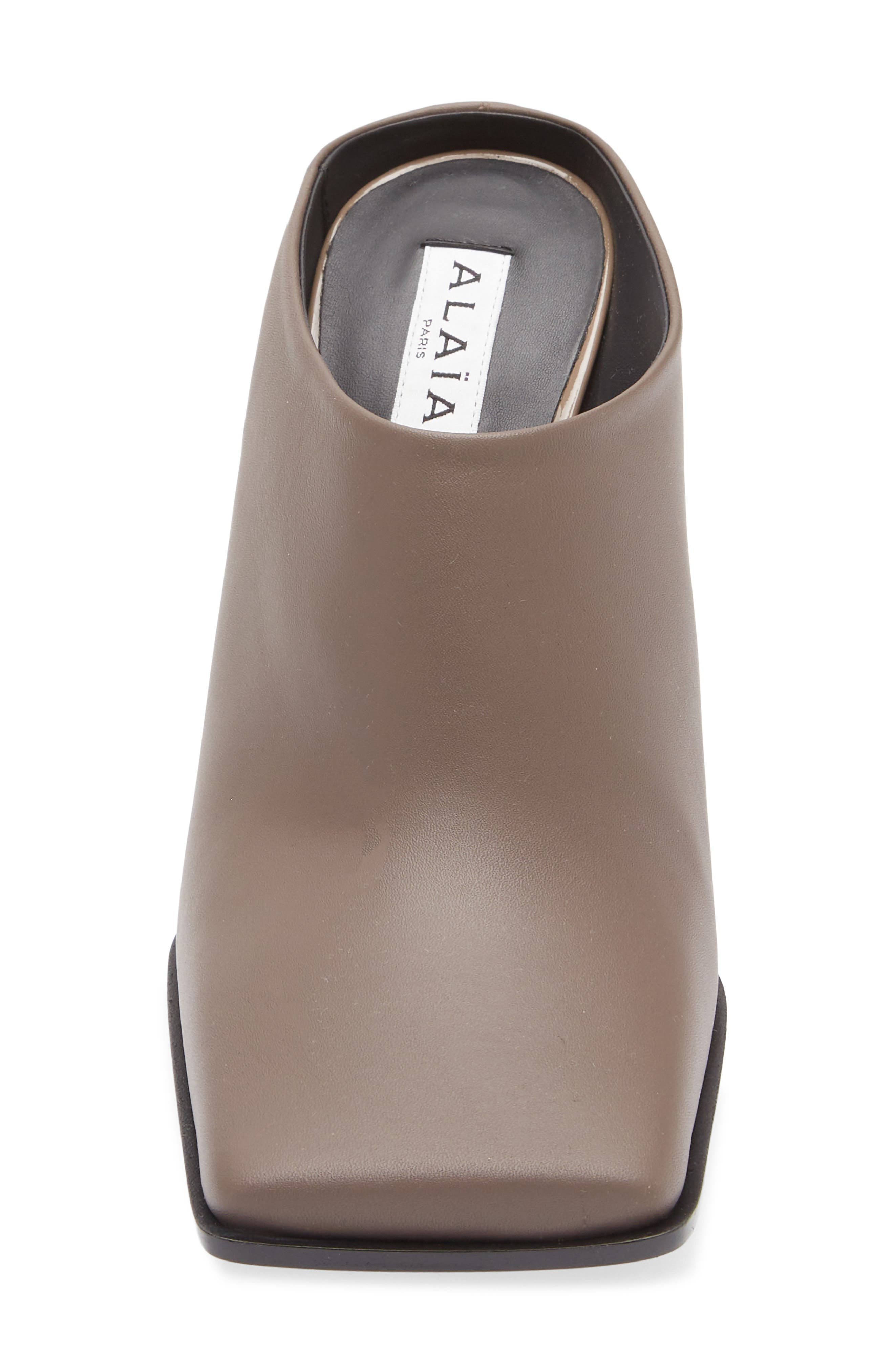 Alaïa Square Toe Mule in Tourterelle at Nordstrom - 4