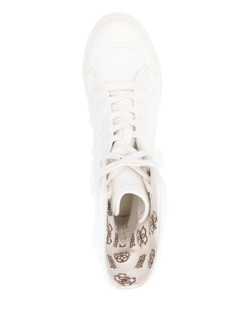 lace-up platform combat boots - 4