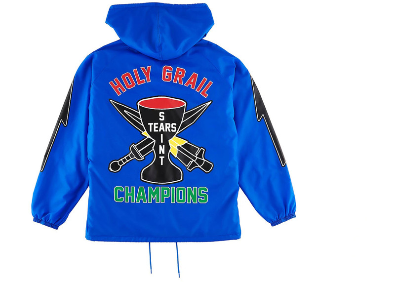 SAINT M×××××× Saint Mxxxxxx x Denim Tears Holy Grail Jacket Blue outlook