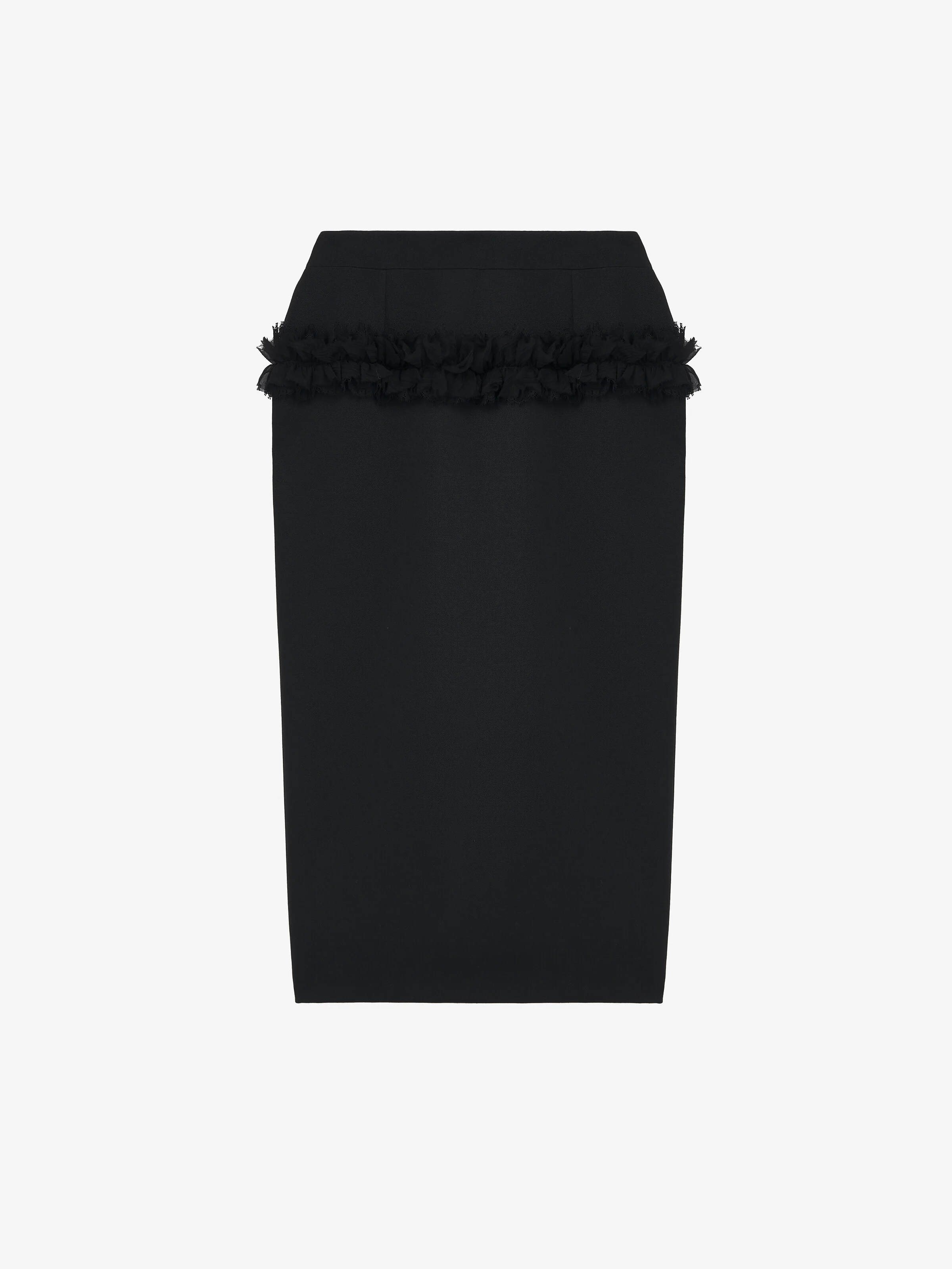 Slashed Buttoned Pencil Skirt - 1