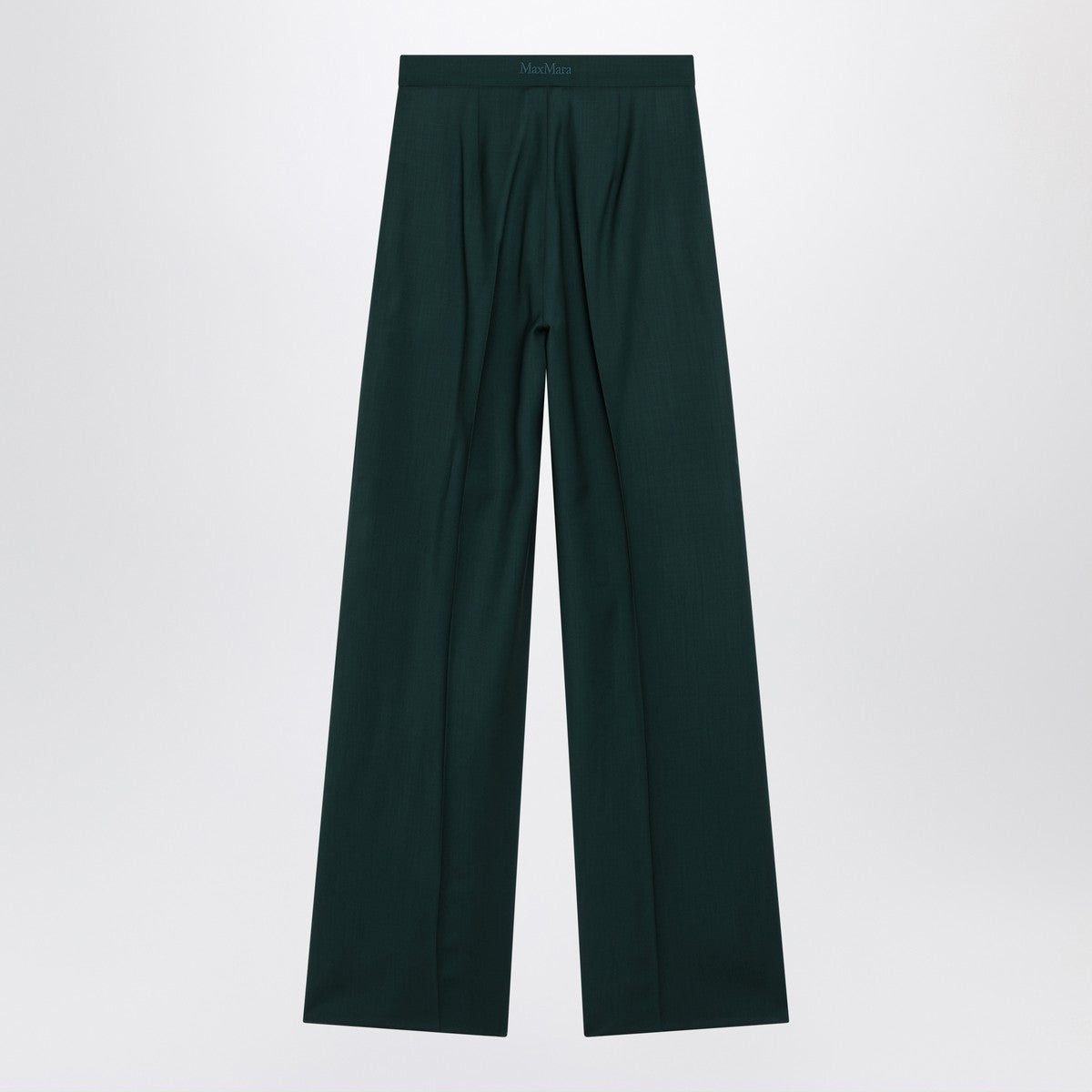 Max Mara Green straight trousers in wool - 2