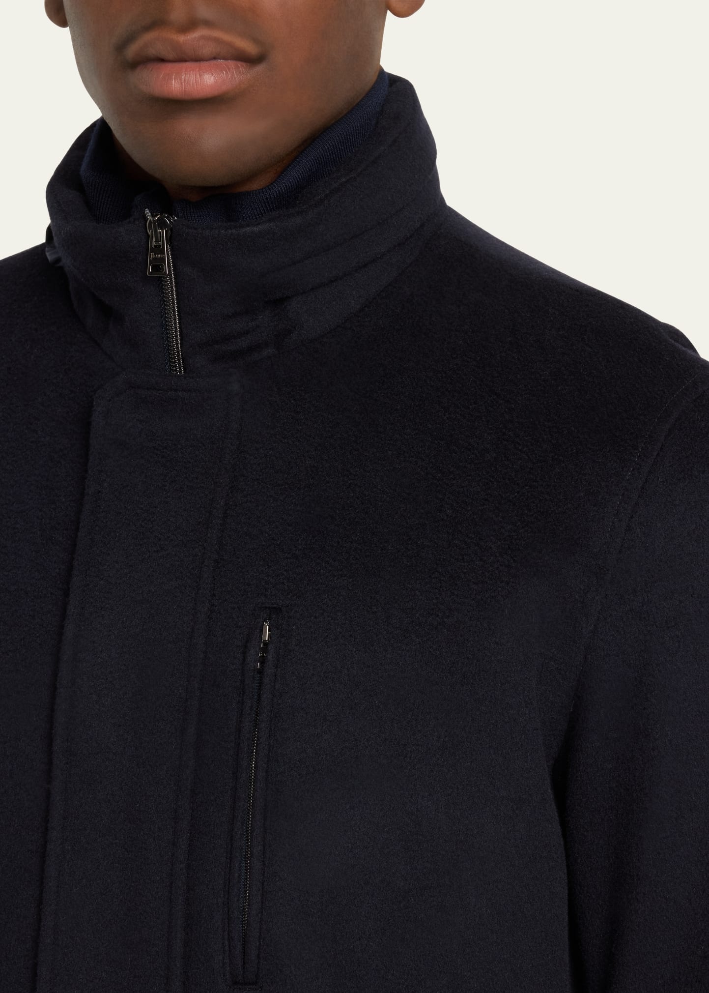 Men's Zip Wool-Cashmere Field Jacket - 5