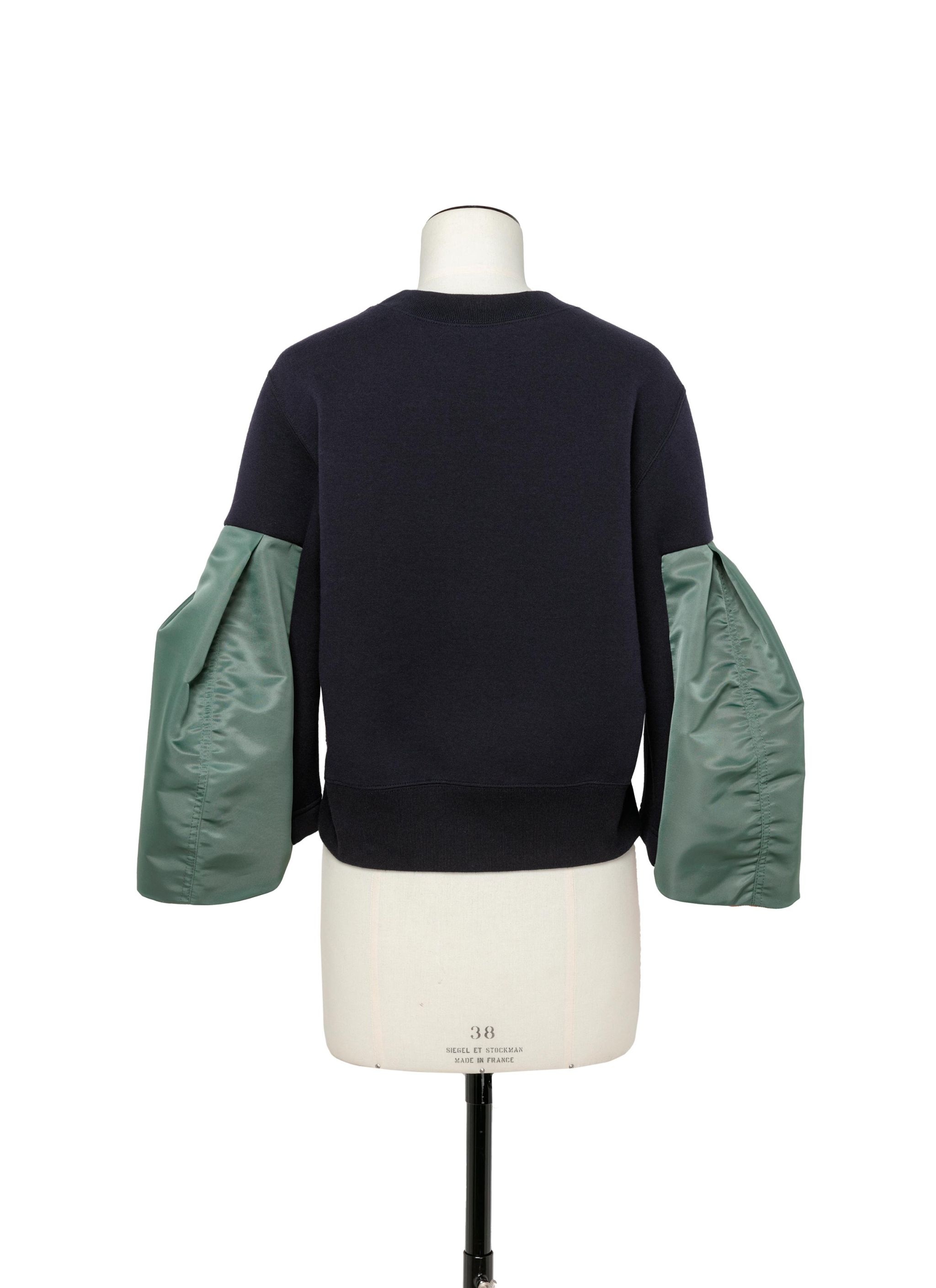 Nylon Twill x Sponge Sweat Pullover - 4