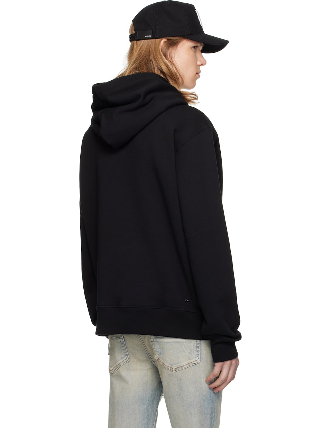 Black 'AMIRI' Staggered Hoodie - 3