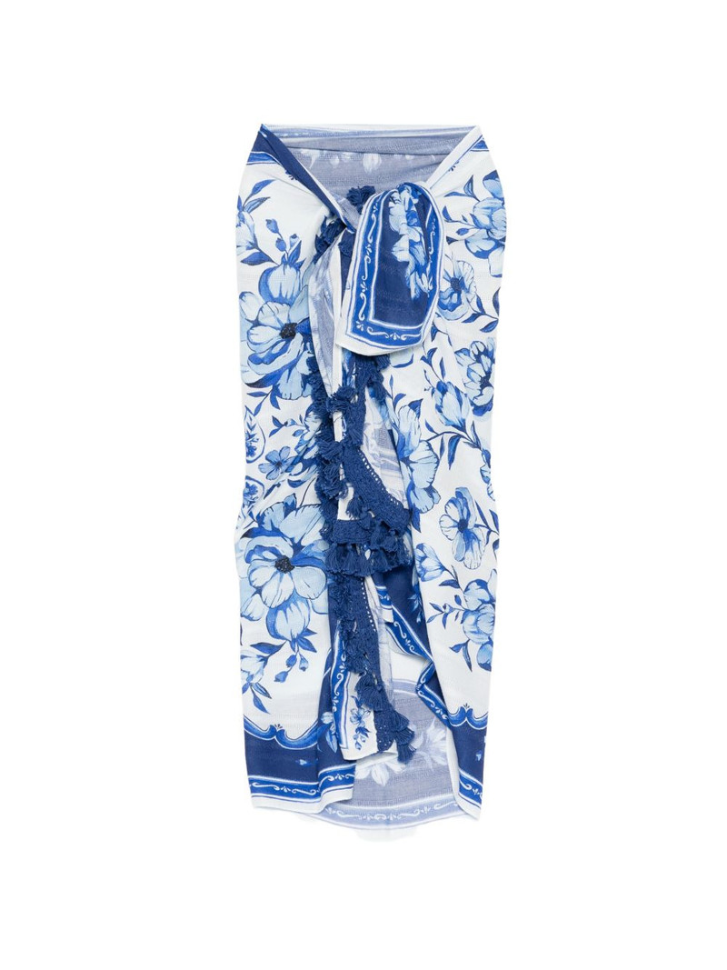 floral-print sarong 1