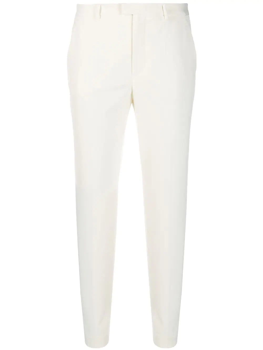 gabardine cropped trousers - 1