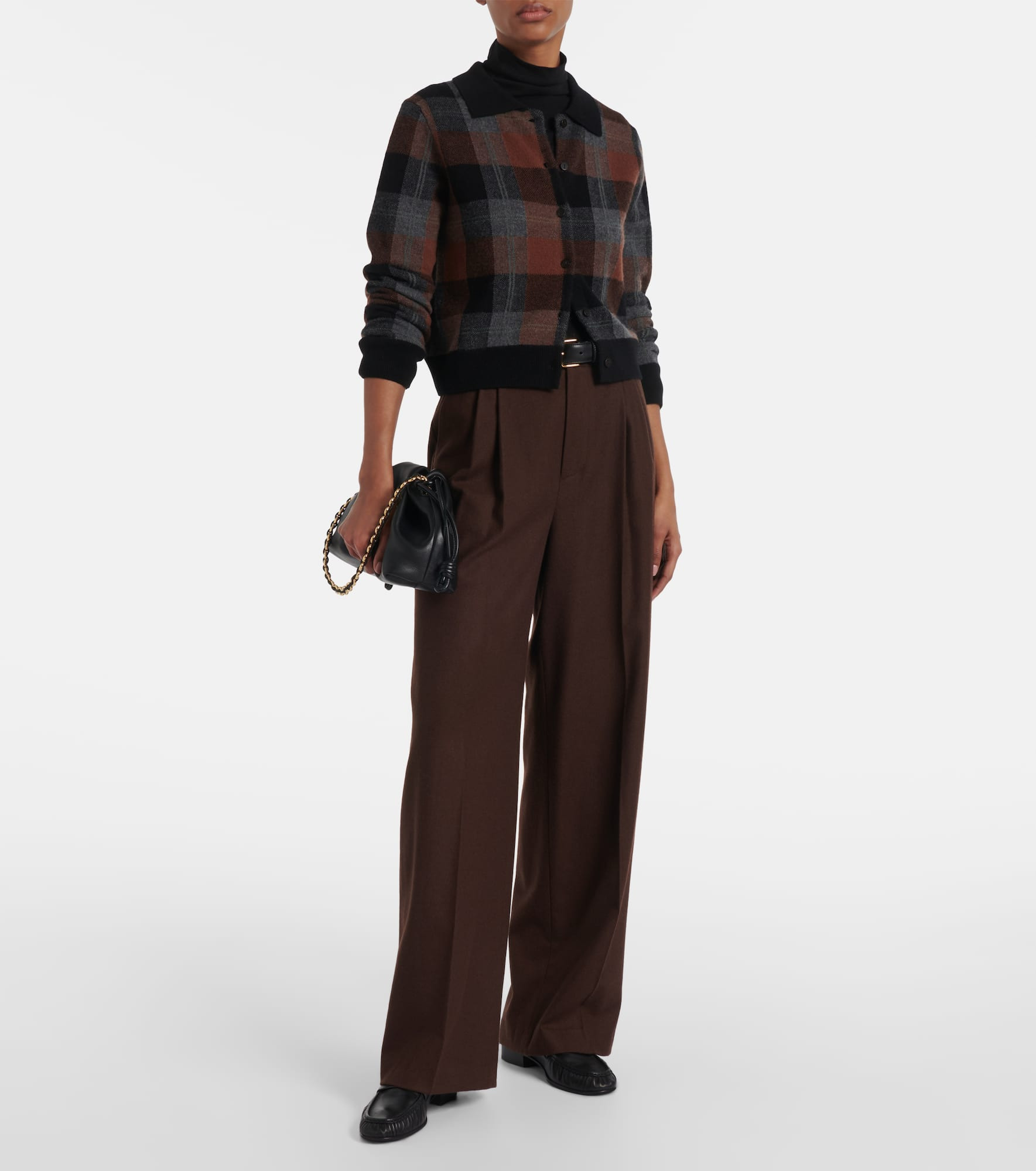 Mid-rise straight pants - 2