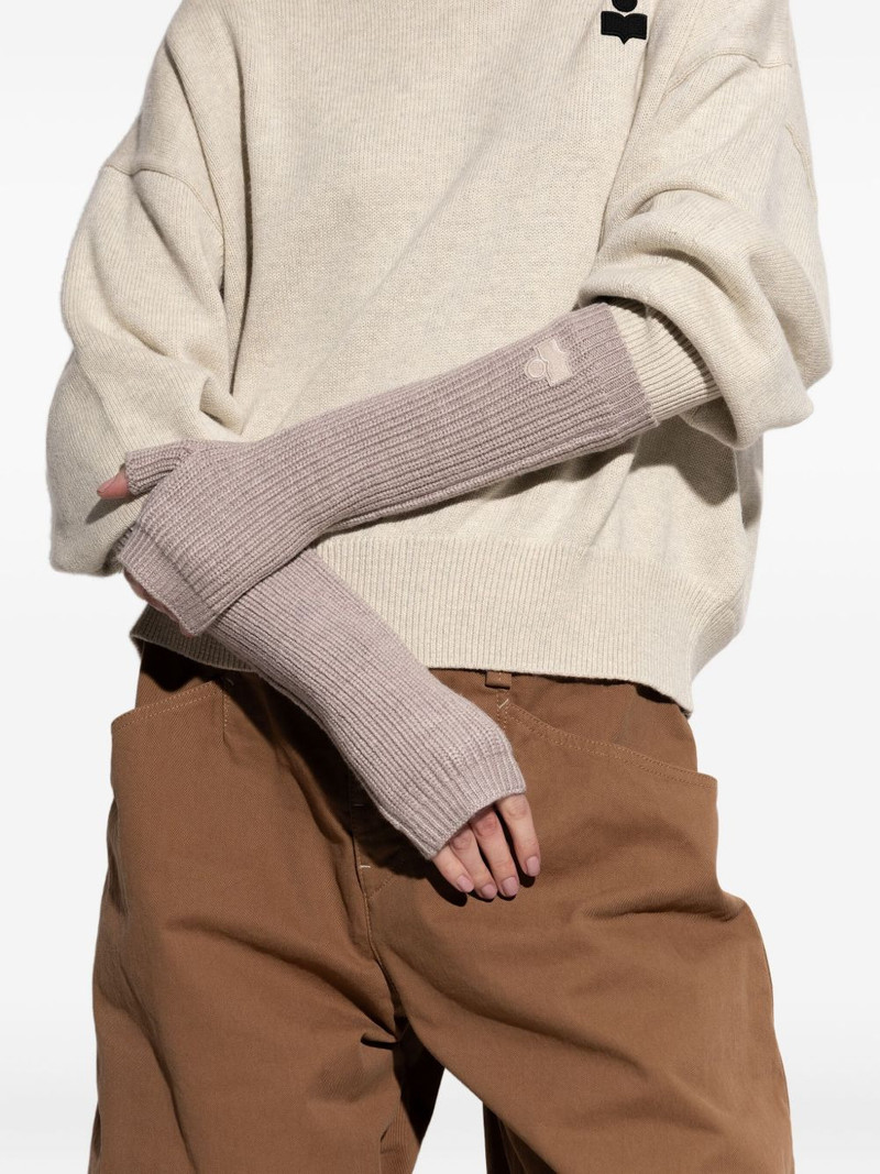 Isabel Marant ribbed fingerless gloves outlook