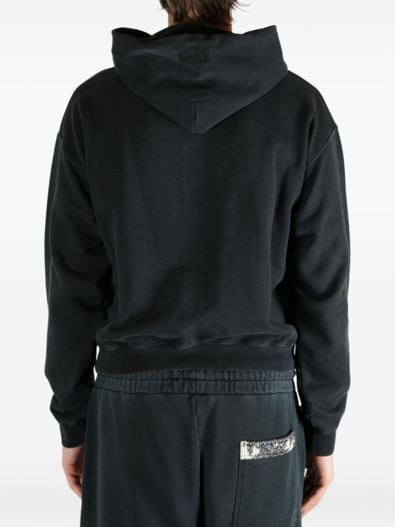 text-print zip-up hoodie 4