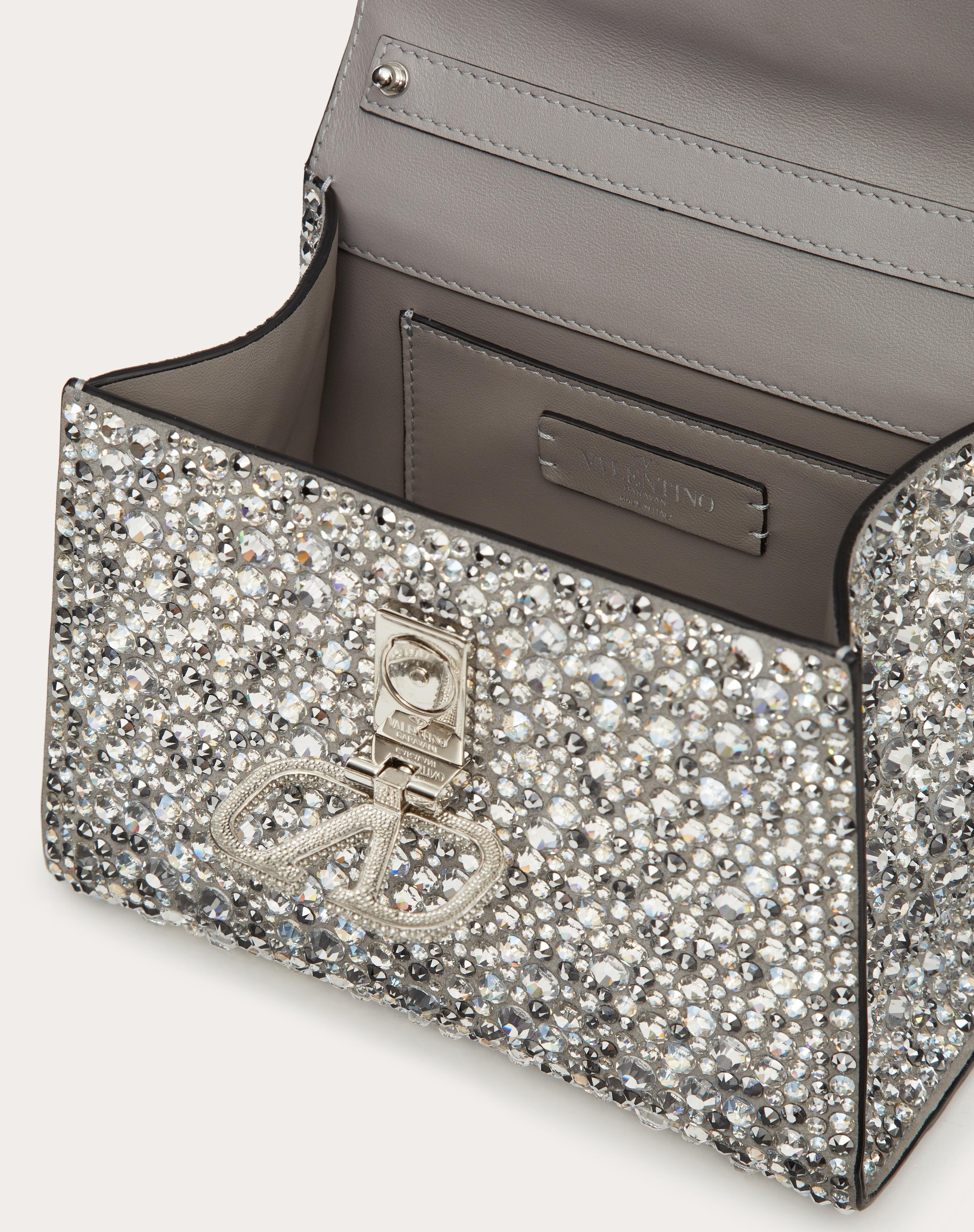 MINI VSLING HANDBAG WITH SPARKLING EMBROIDERY - 6