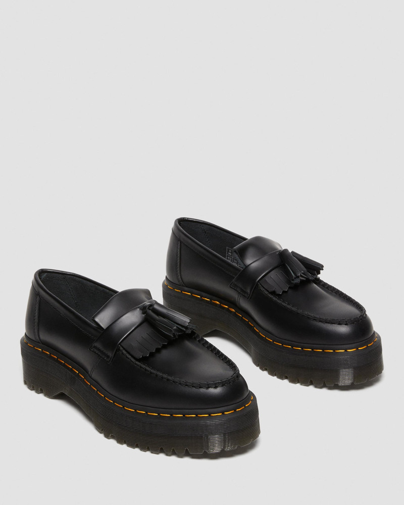 Adrian Leather Platform Tassel Loafers 9