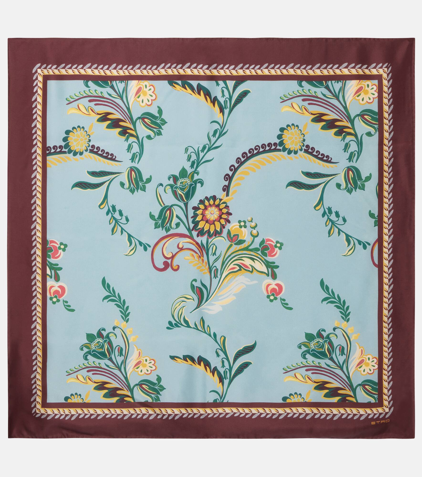 Printed silk scarf - 1