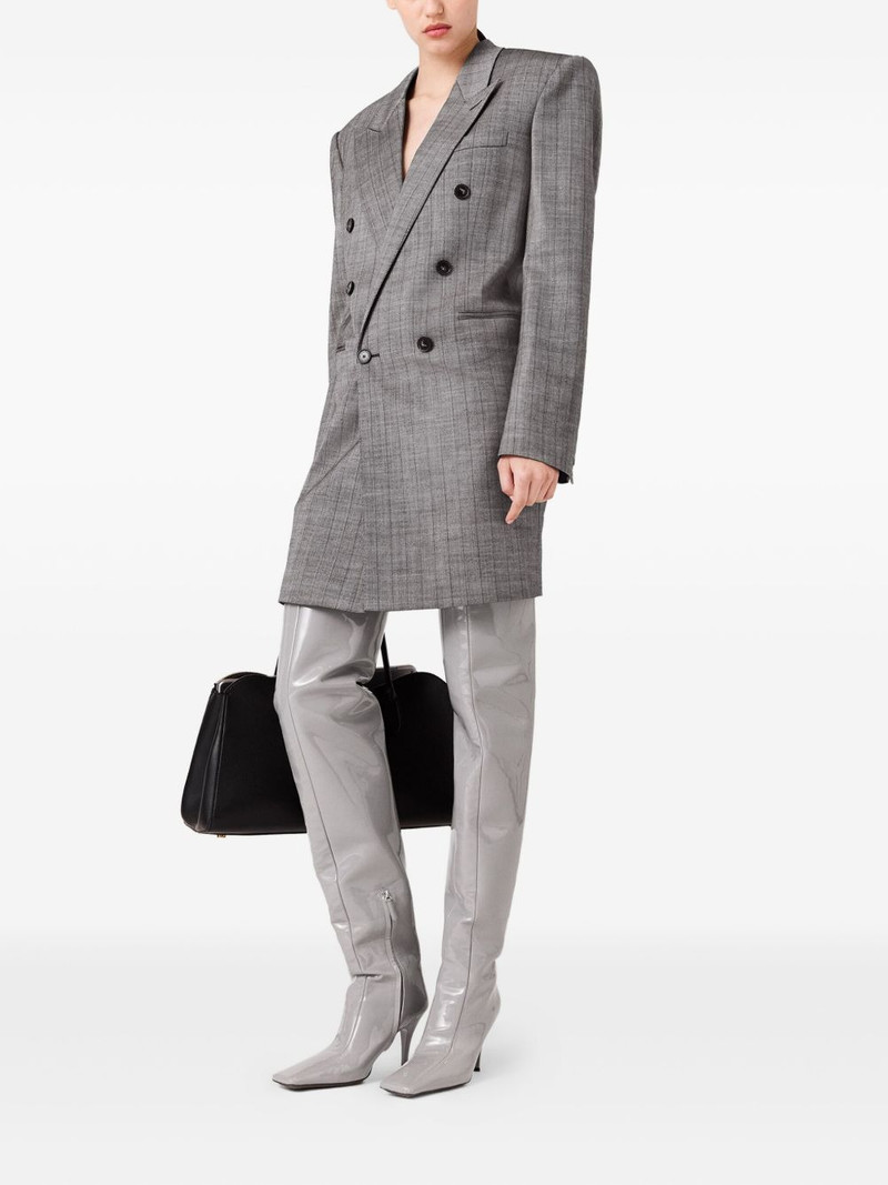 Stella McCartney pinstripe double-breasted coat outlook