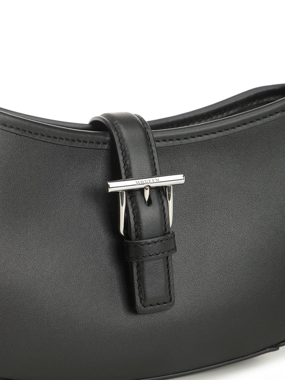 T-Bar Shoulder Mini Leather Bag Shoulder Bags Black - 5