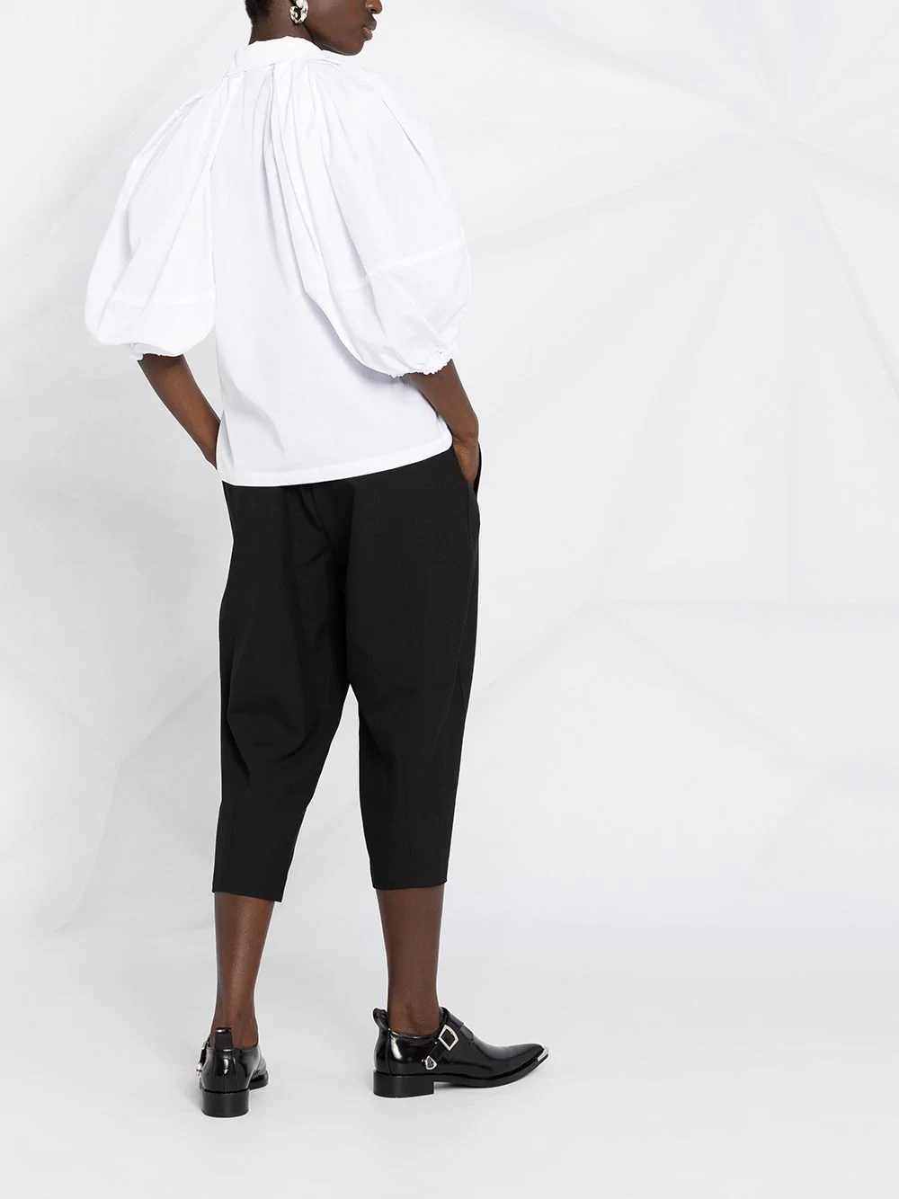 cropped tapered trousers - 4