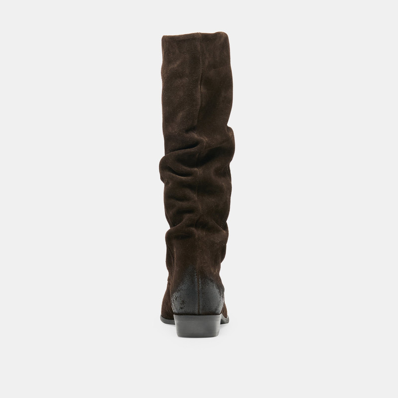 MARLA BOOTS DK BROWN SUEDE 8