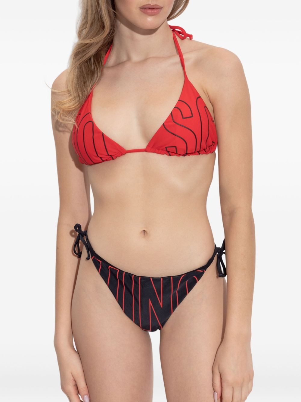 logo-detail triangle bikini top - 3