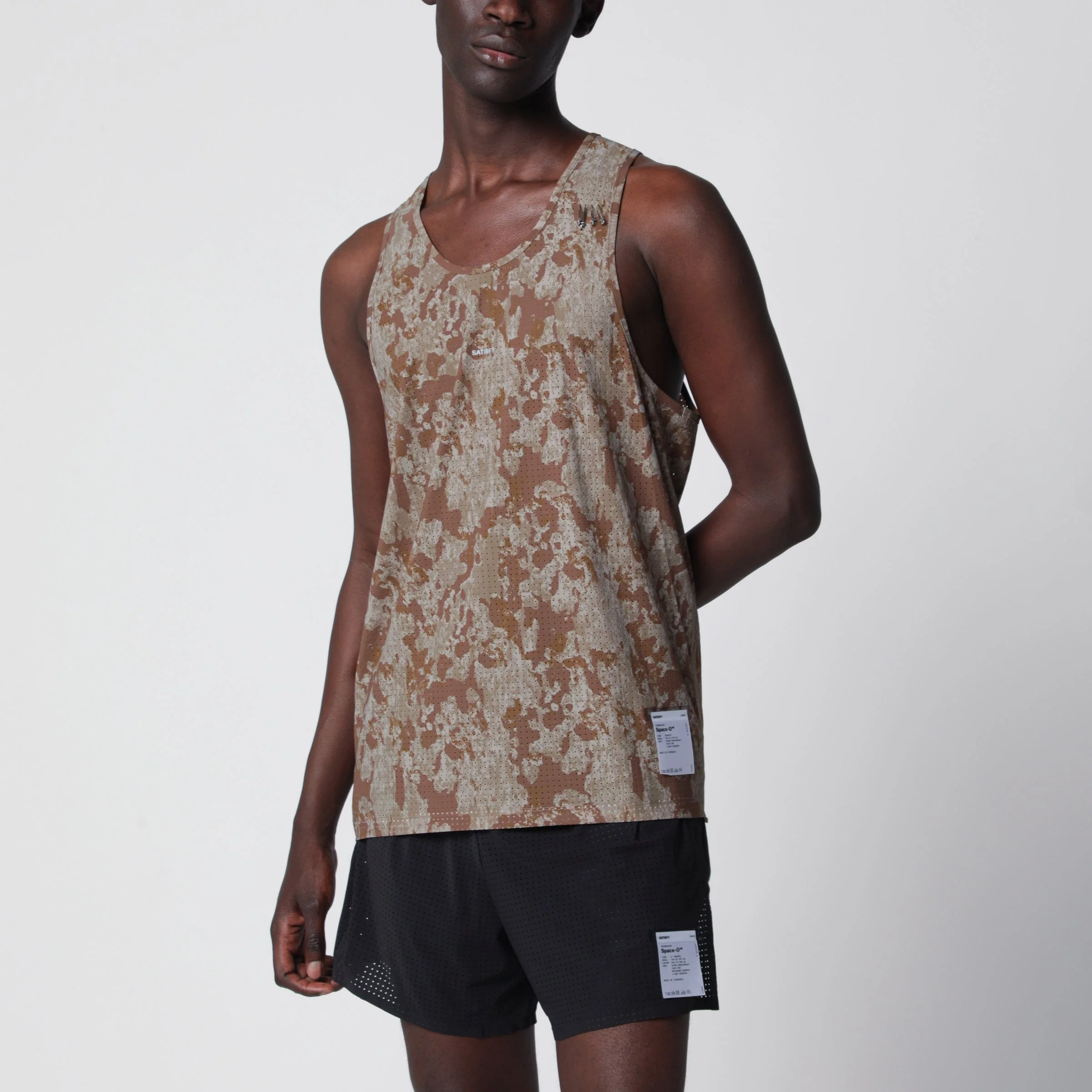 Camouflage MothTech tank top in perforated micro jersey - 1