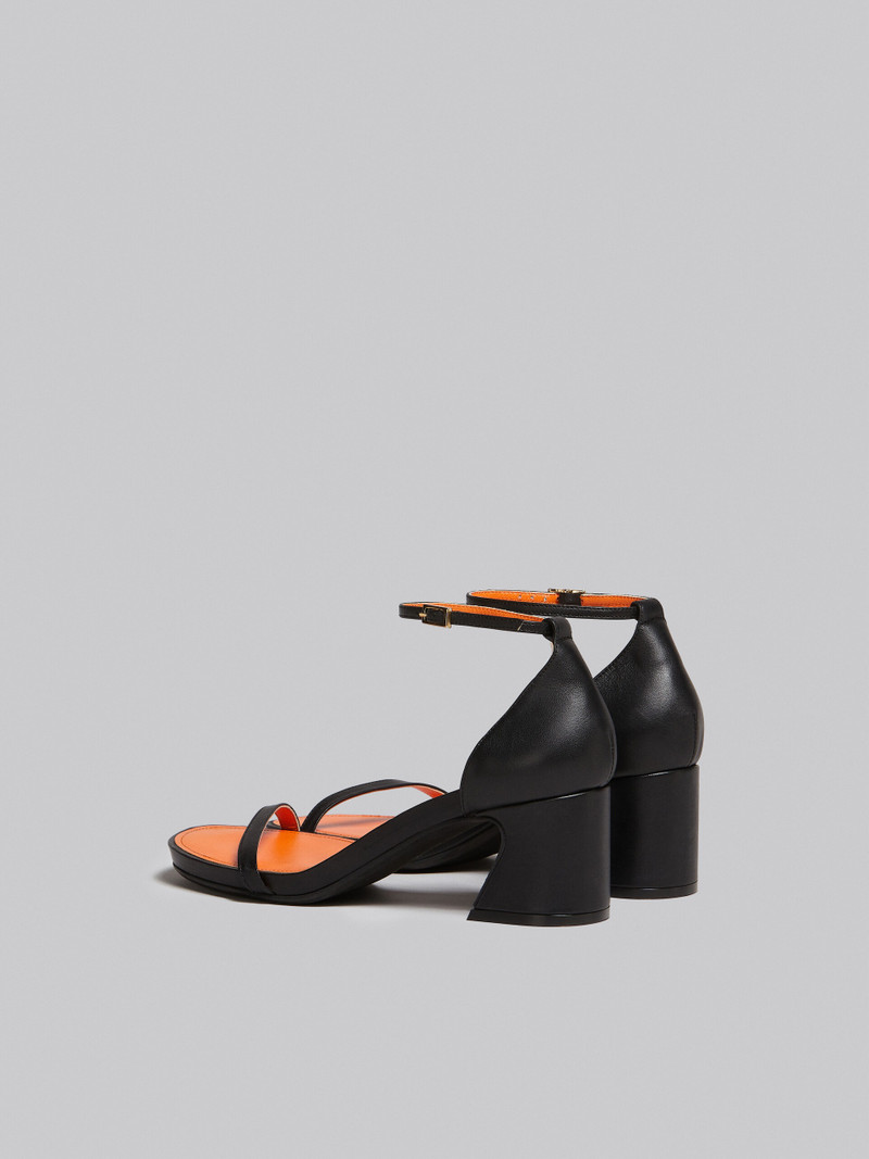 Marni BLACK NAPPA LEATHER SANDAL outlook