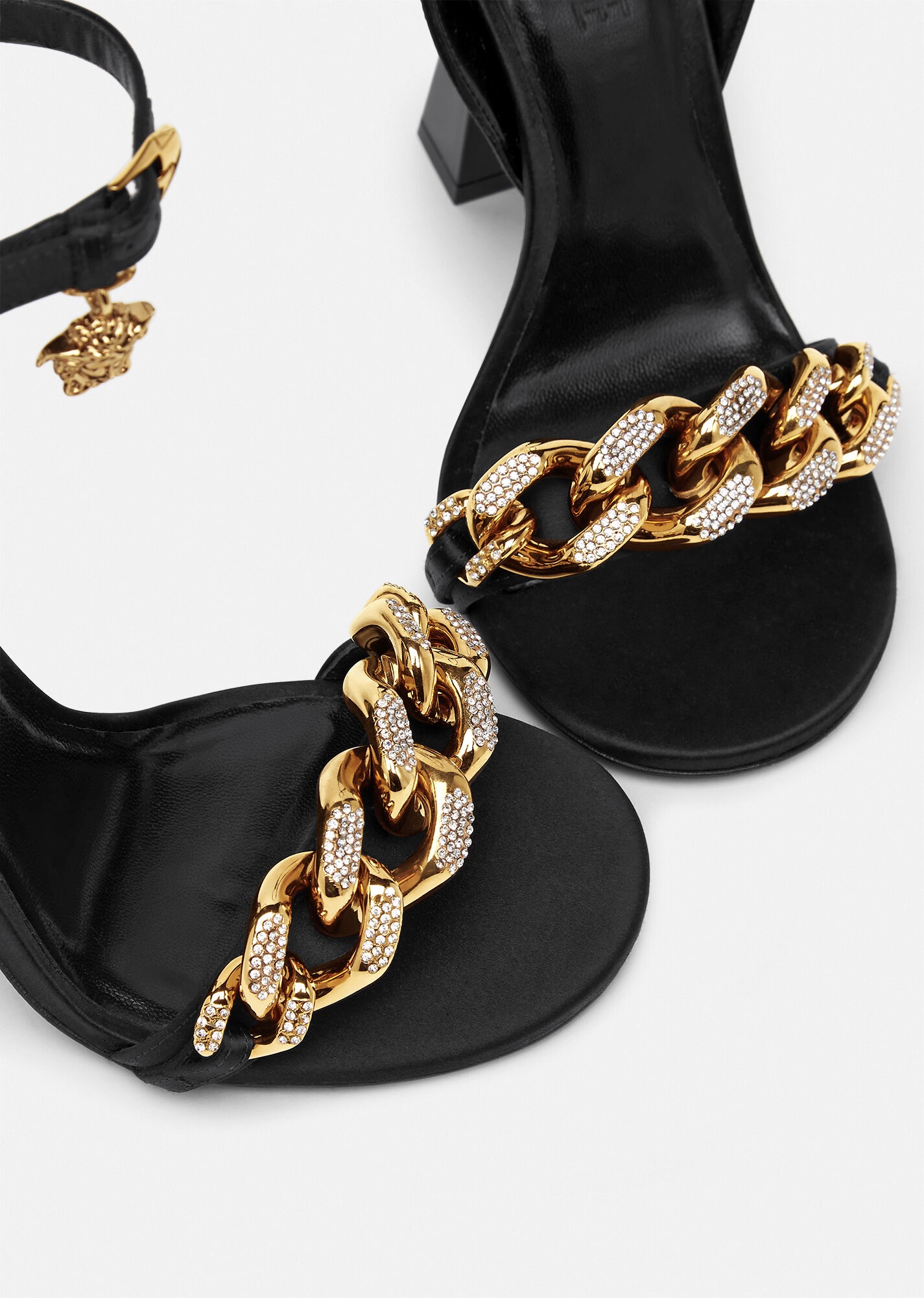 Medusa Chain High Heel Sandals - 3