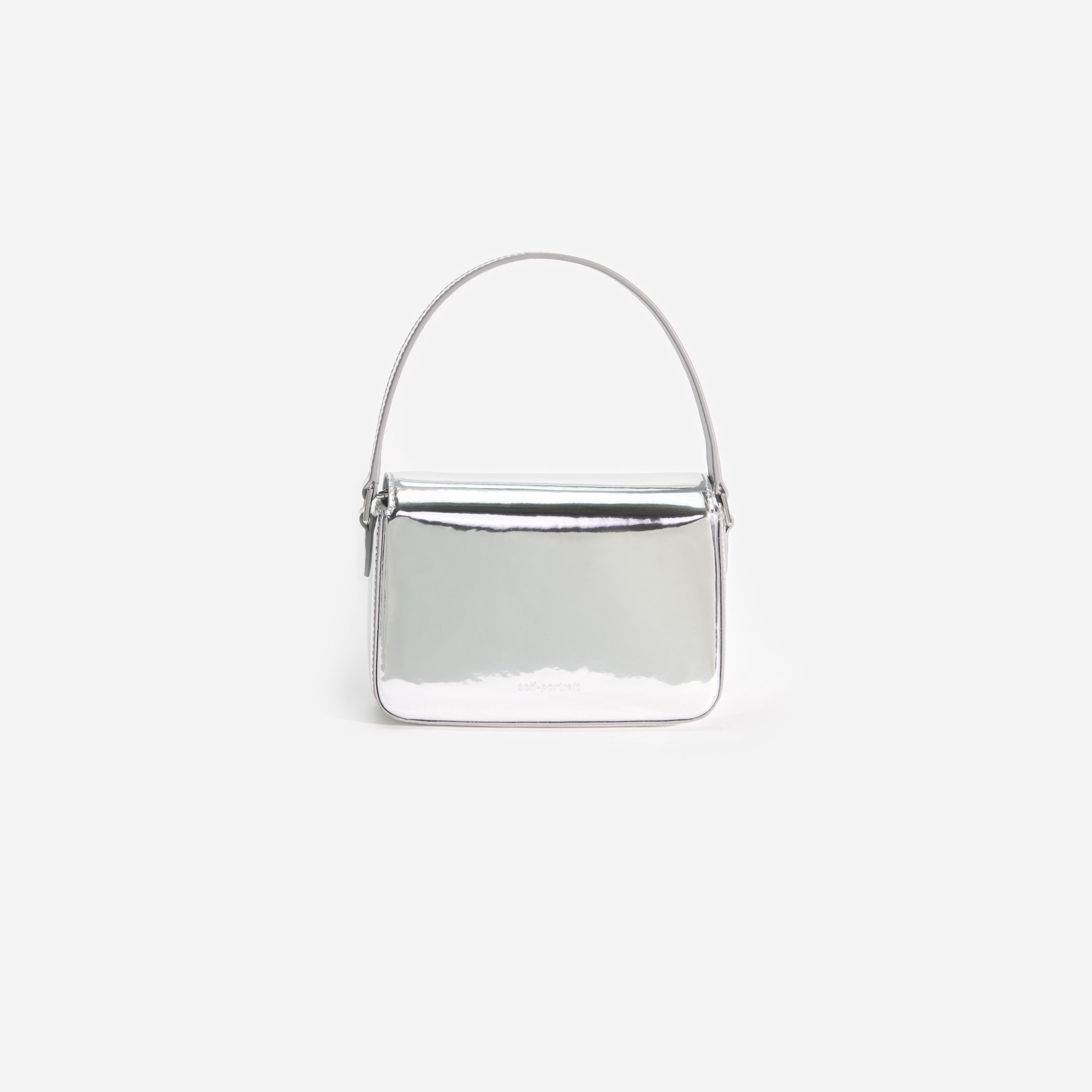 Silver Leather Micro Bag - 3
