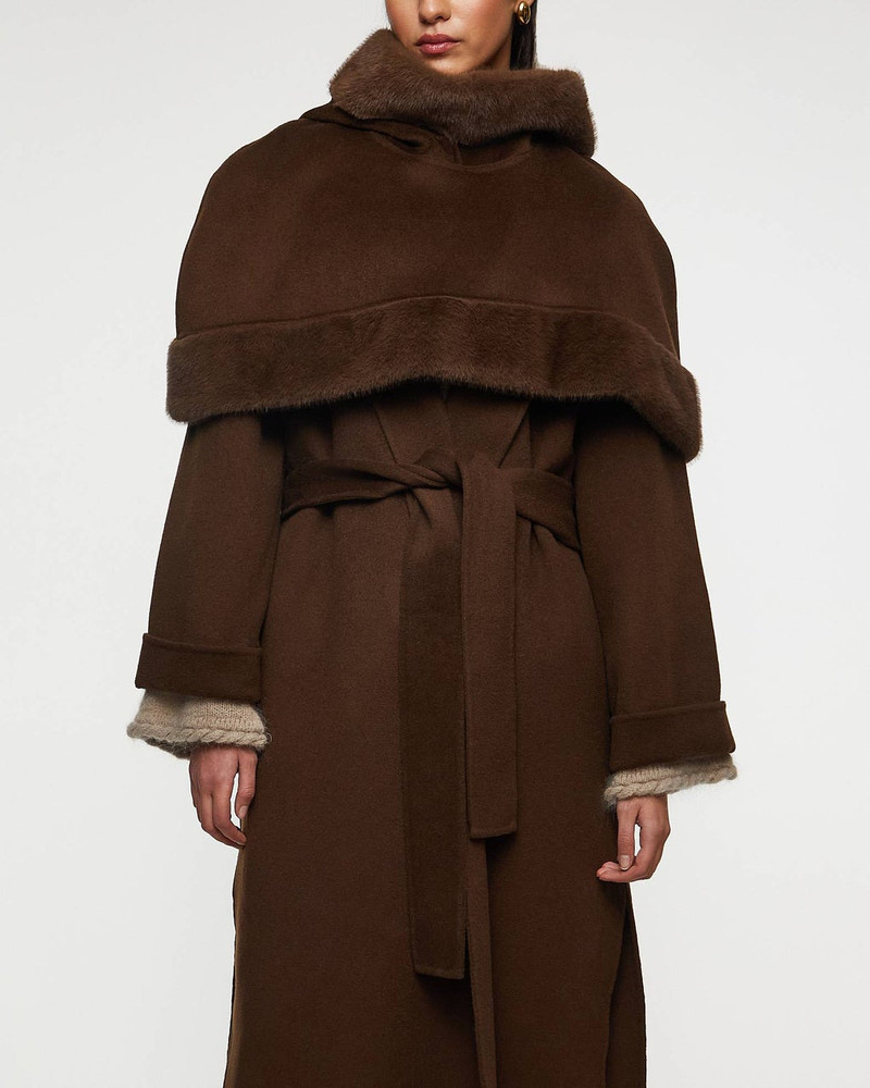 BY MALENE BIRGER Marta Wool Cape  Brown ONESIZE outlook