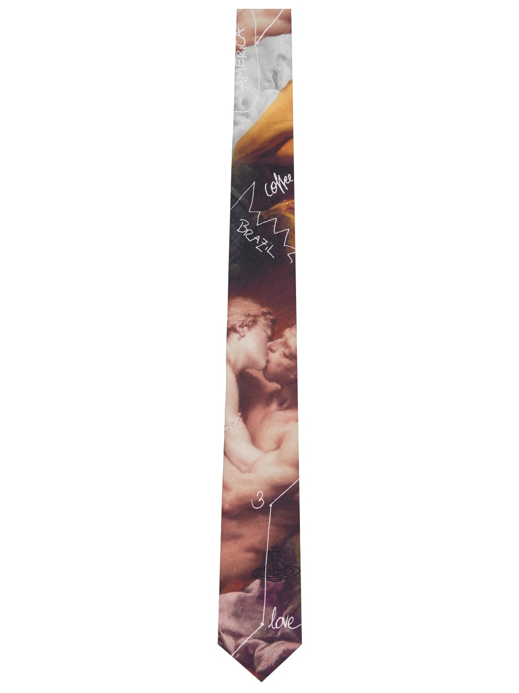 Multicolor 'The Kiss' Tie - 1