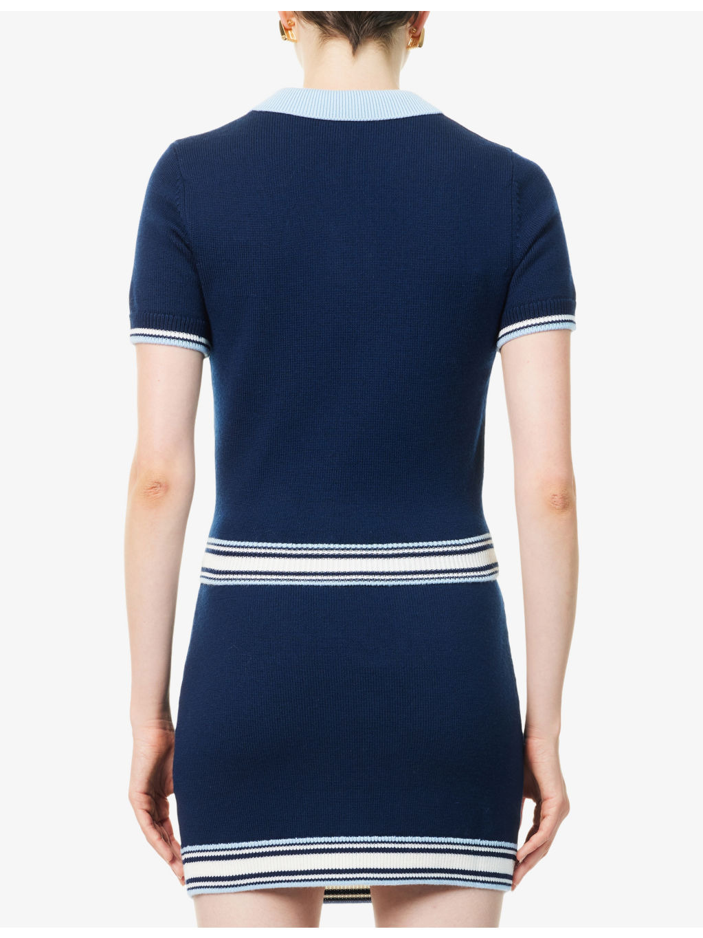 Tennis Short-Sleeves Wool Polo Shirt - 4