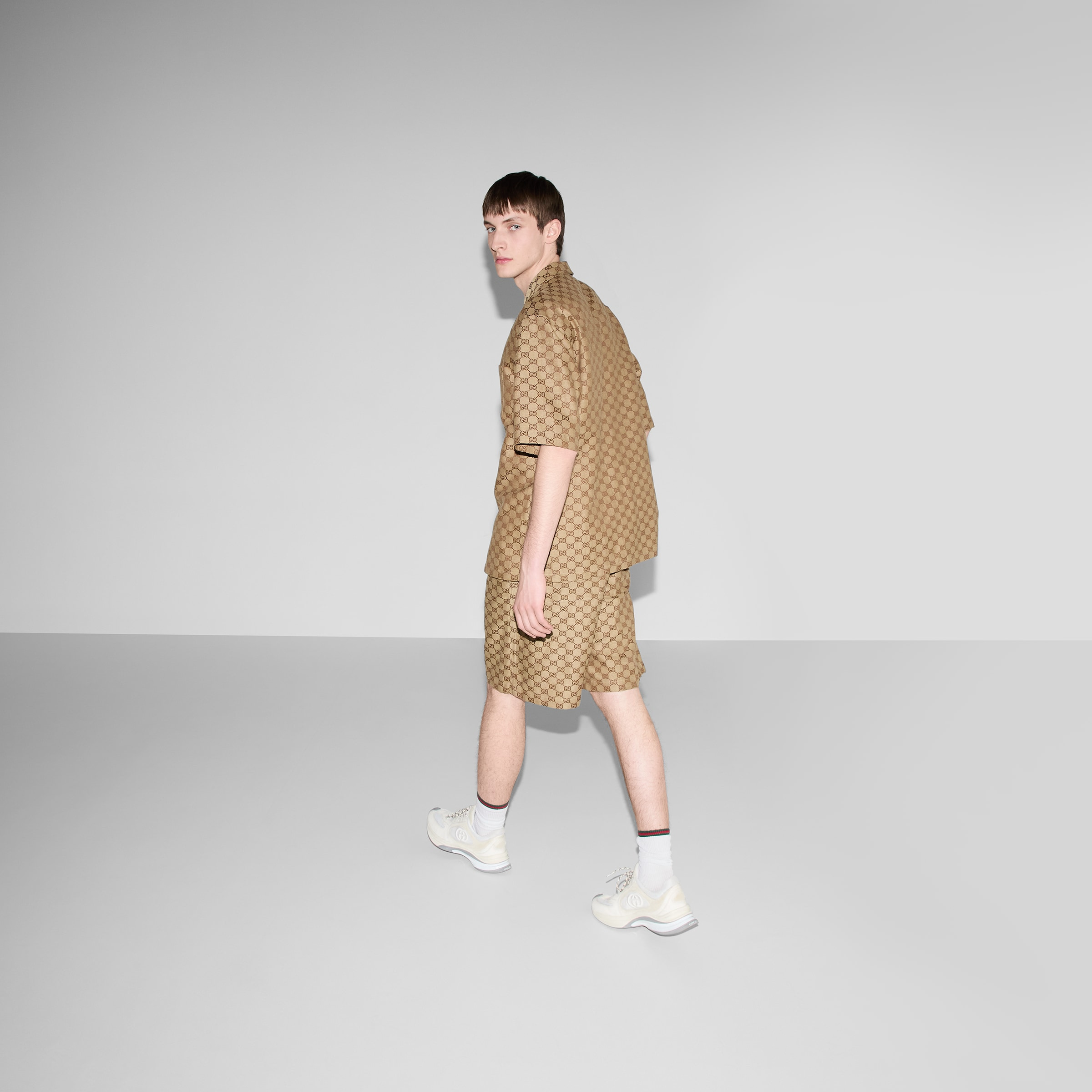 GG Supreme linen shorts - 6