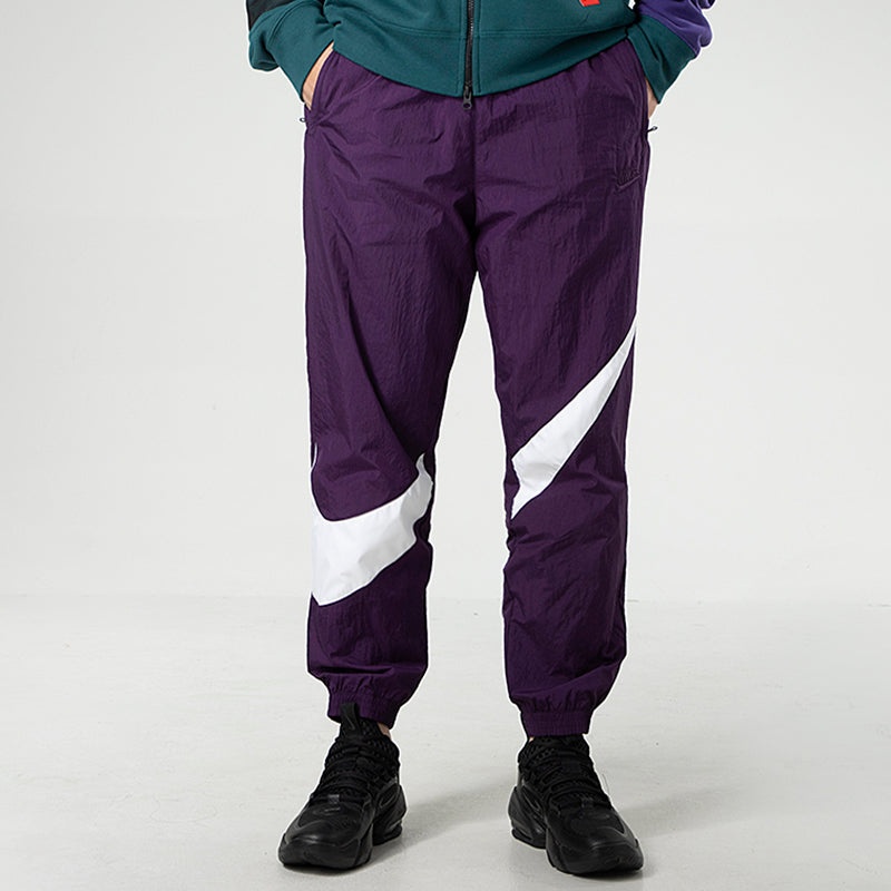 Nike MENS Sportswear Logo Print Tat Ankle Banded Sports Pants Purple AR9895-525 - 2