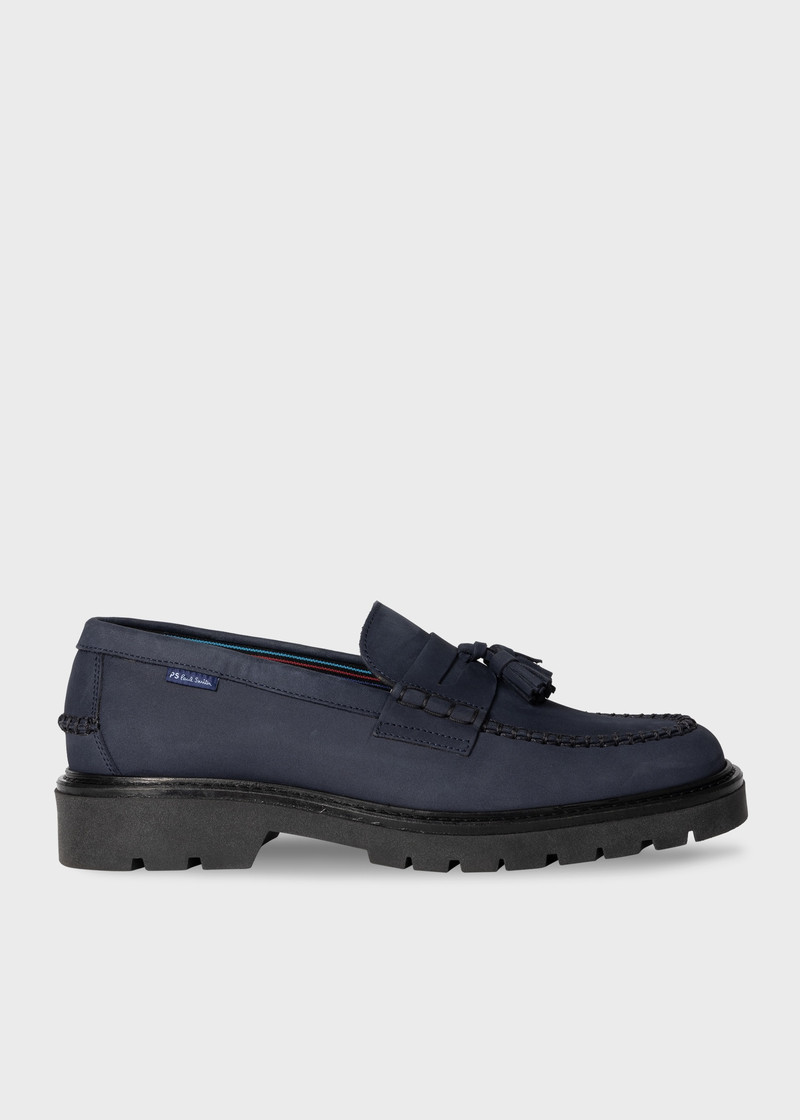Dark Blue 'Trento' Tassel Loafers 1