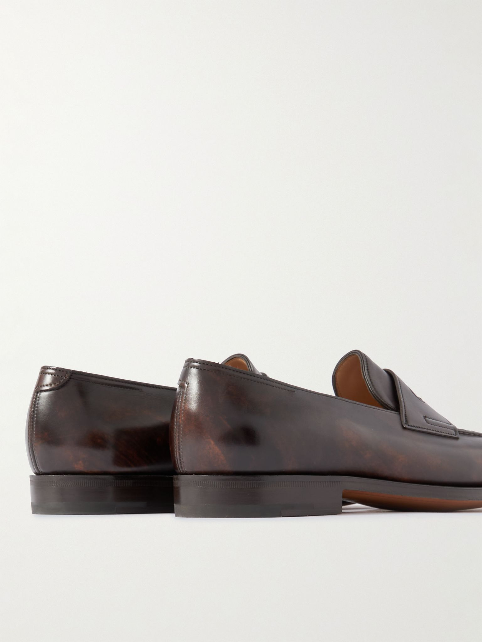 Lopez Leather Penny Loafers Dark brown - 5