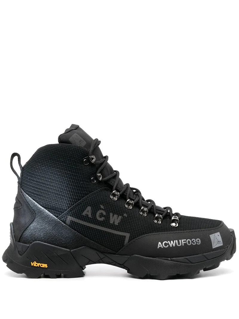 logo-print mesh high-top sneakers 1