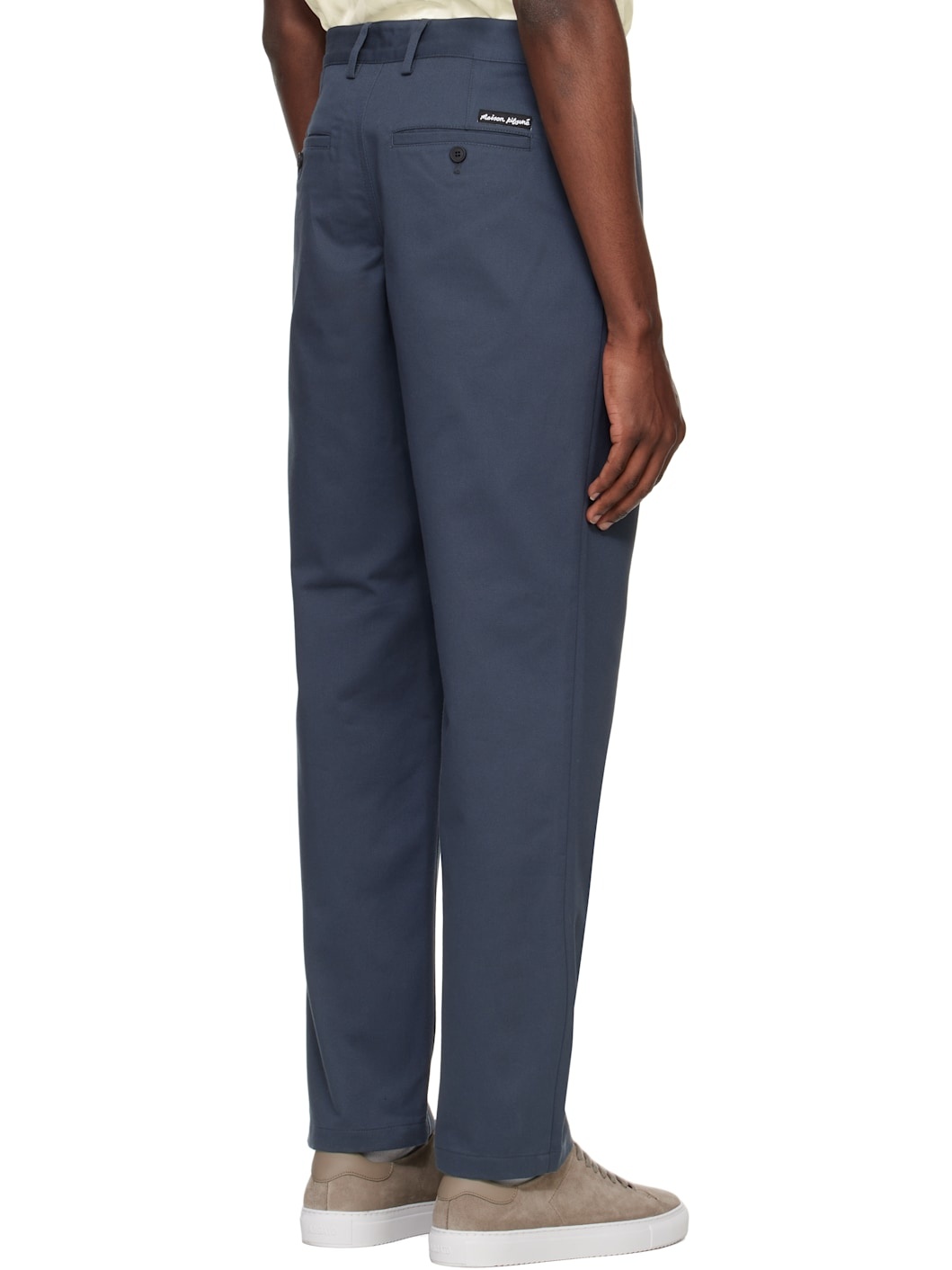 Gray Casual Chino Trousers - 3