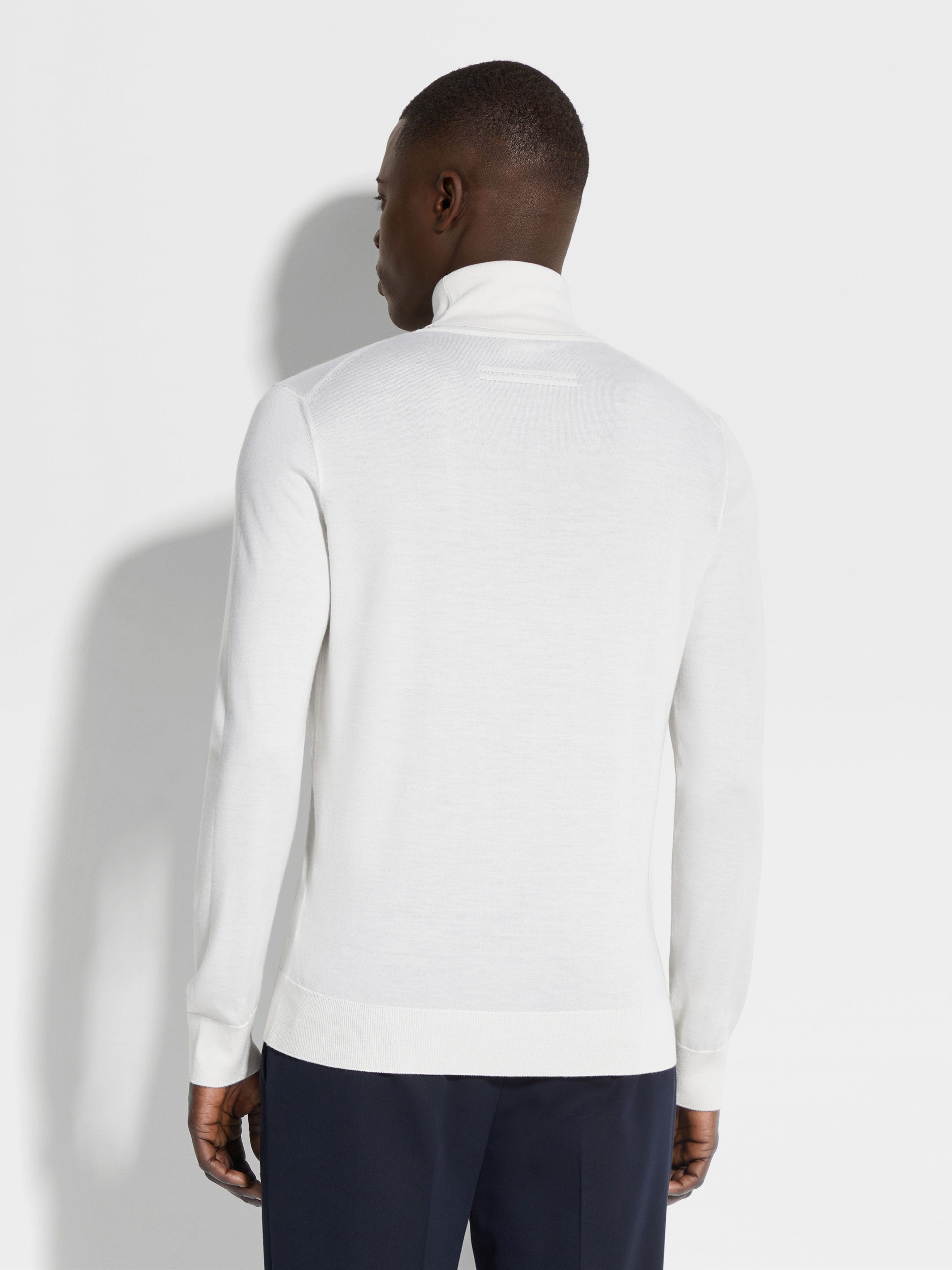 WHITE CASHSETA TURTLENECK - 5