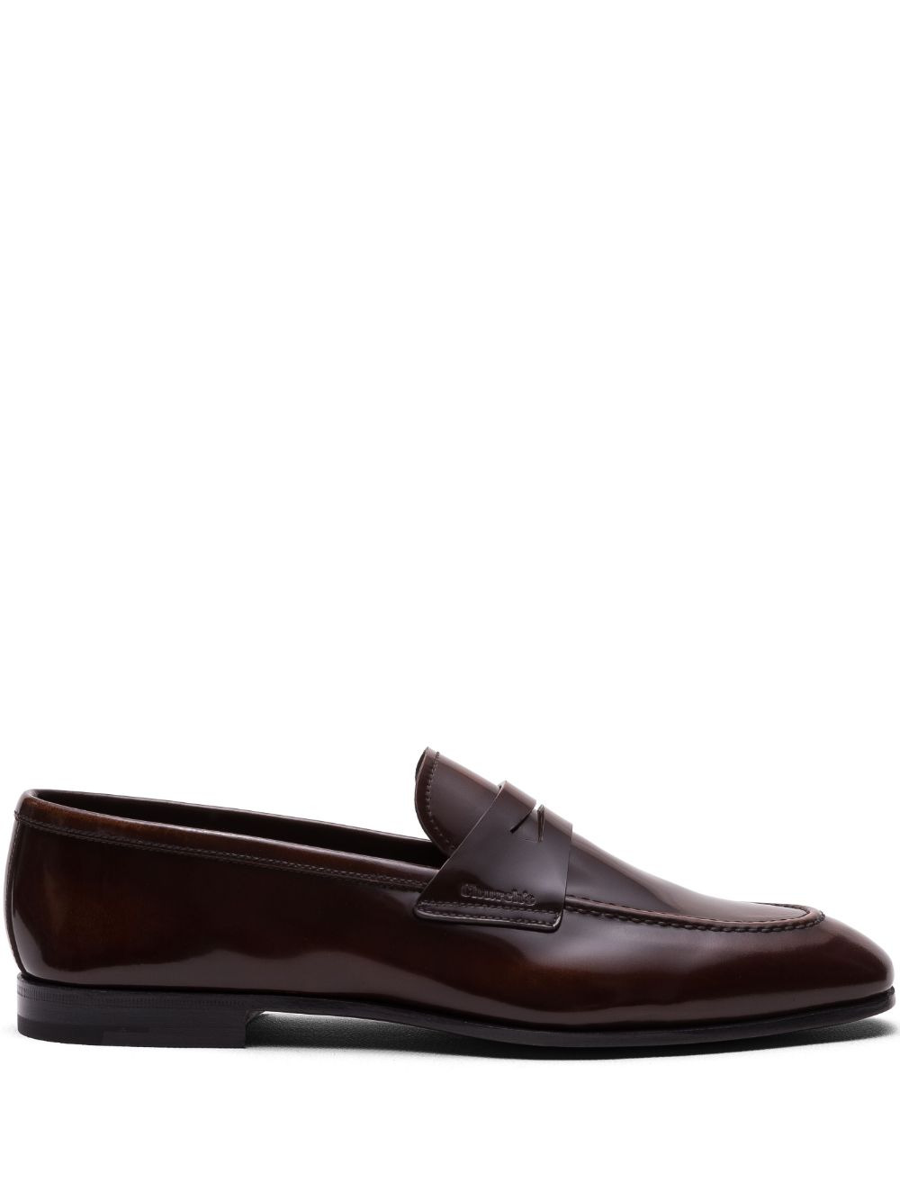 Maesteg polished fumè loafers - 1