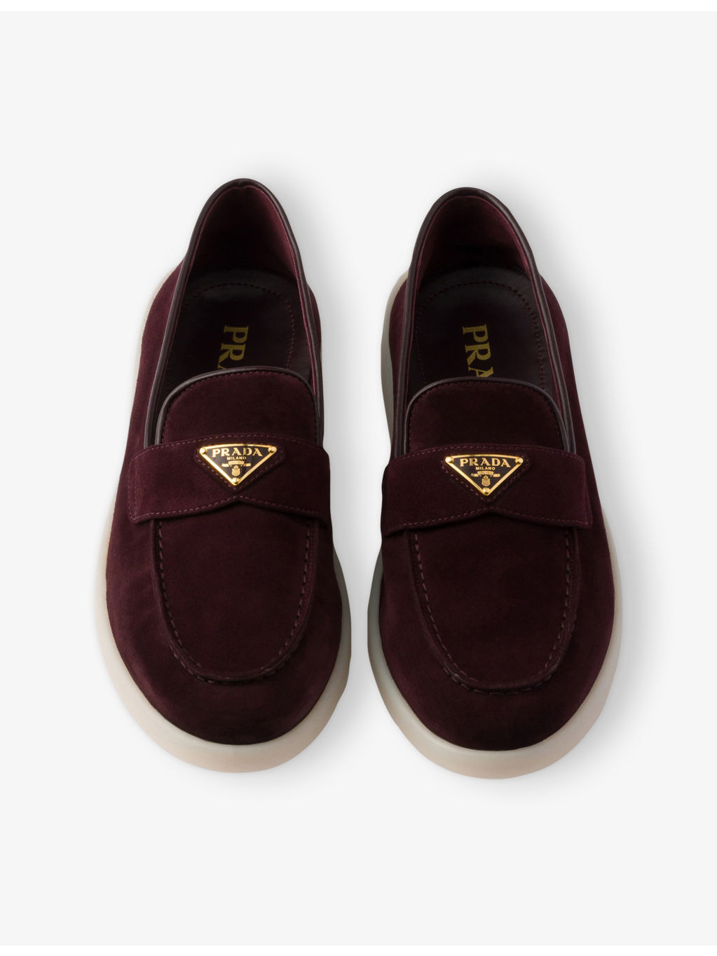 Logo-embellished suede loafers - 2