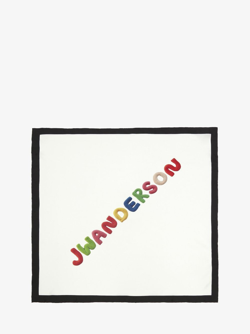 SILK SCARF WITH LOGO 1