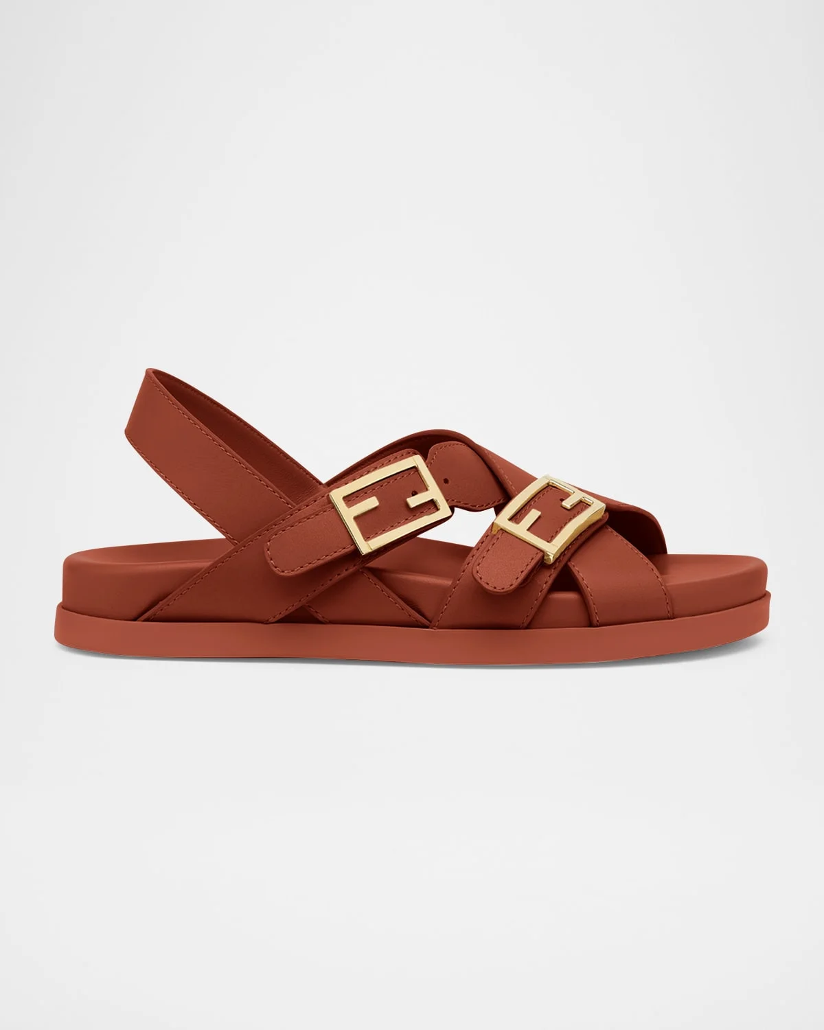 Feel Leather Slingback Sandals - 1