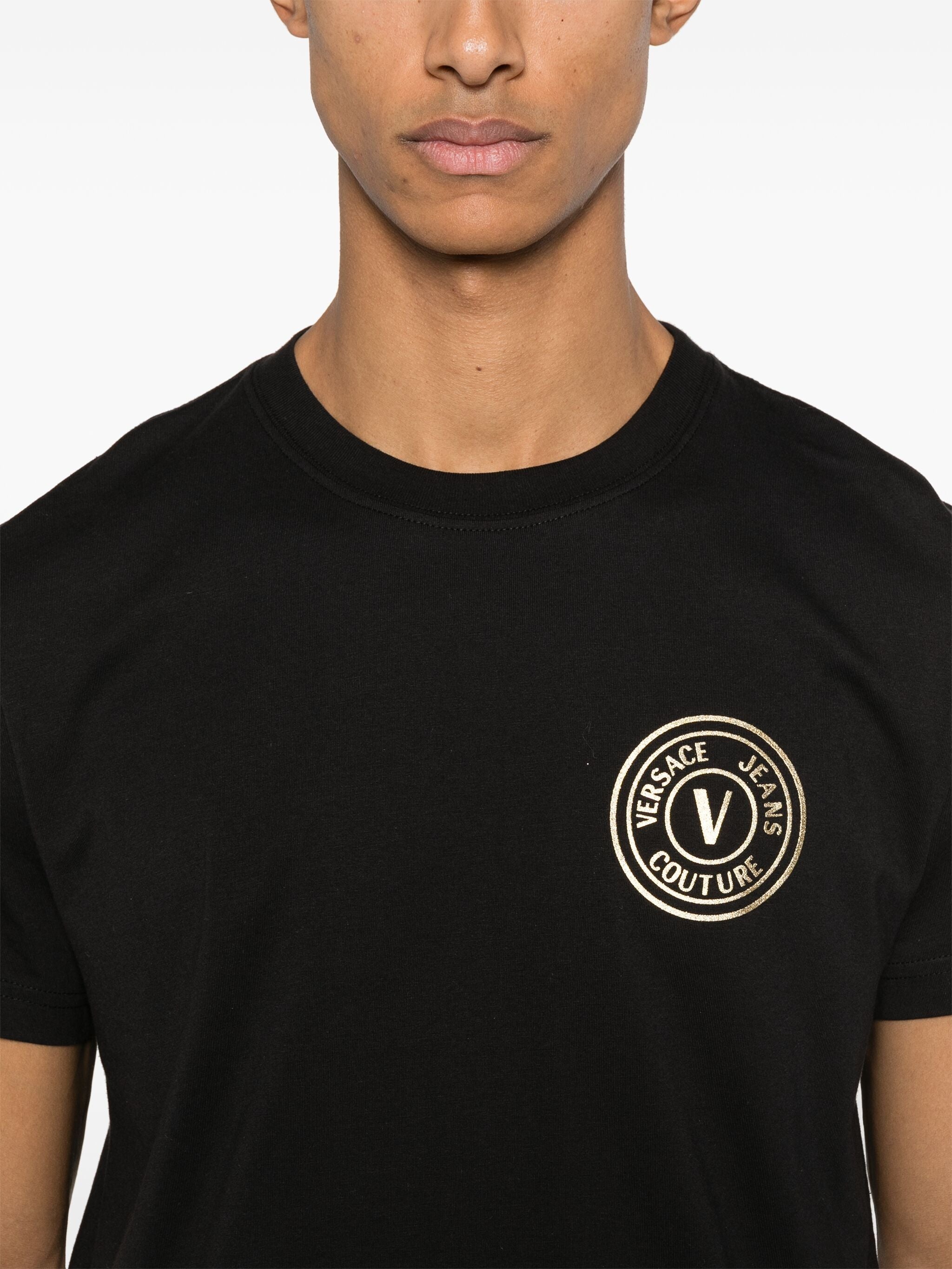 VERSACE｜ (78GAHT00 CJ00T G89) VERSACE JEANS COUTURE Logo-print T-shirt | eraldo | REVERSIBLE