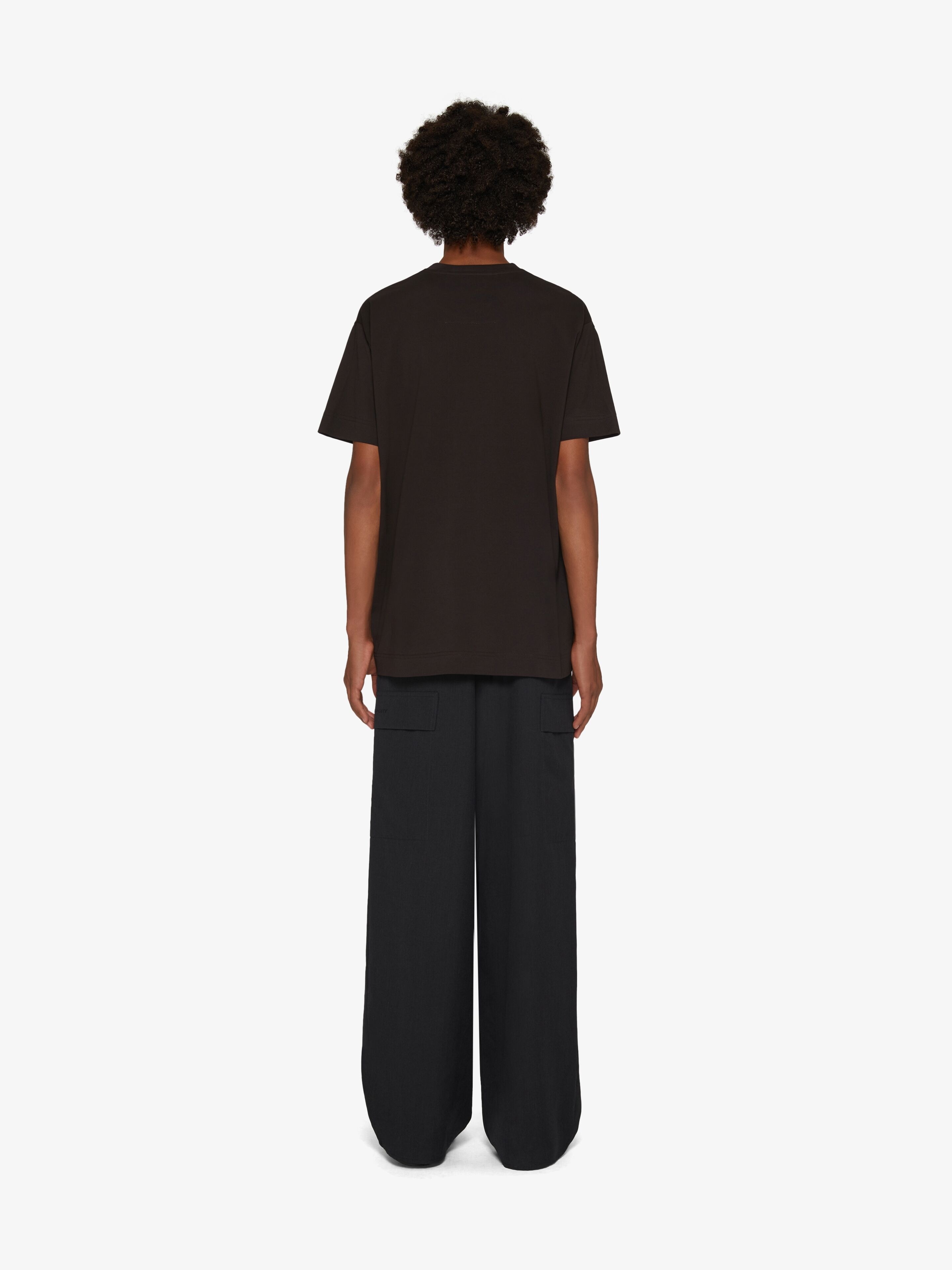 OVERSIZED PANTS IN EMBROIDERED WOOL - 4
