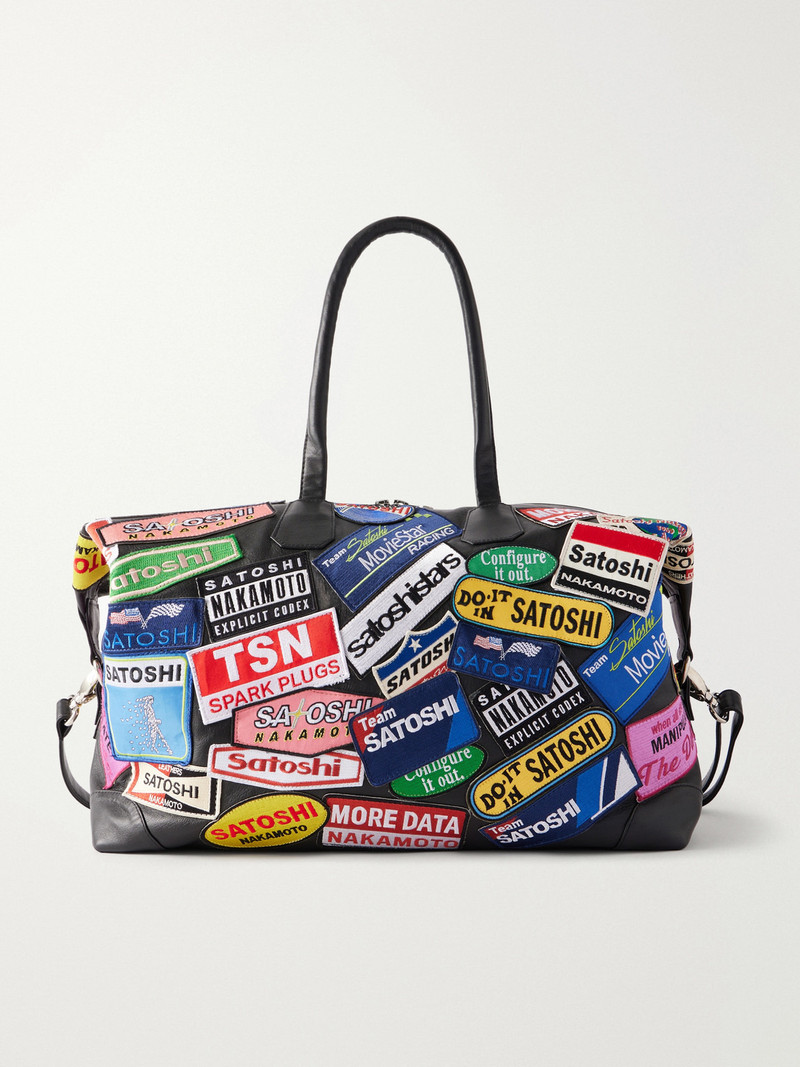 Codex Patch Weekender Embellished Leather Bag 1