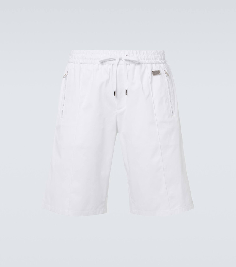 Cotton gabardine Bermuda shorts - 1