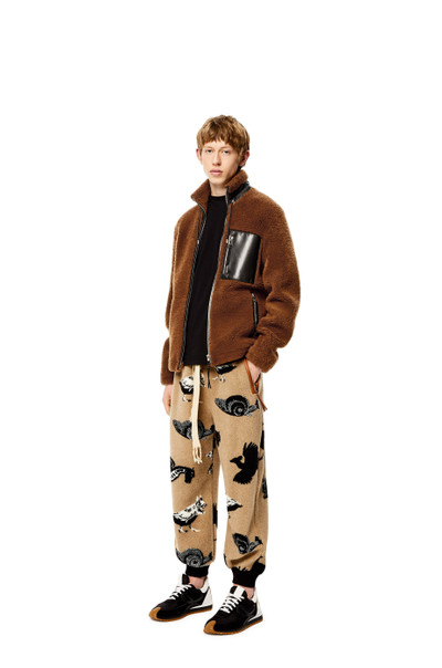 Loewe Track trousers in fleece jacquard outlook