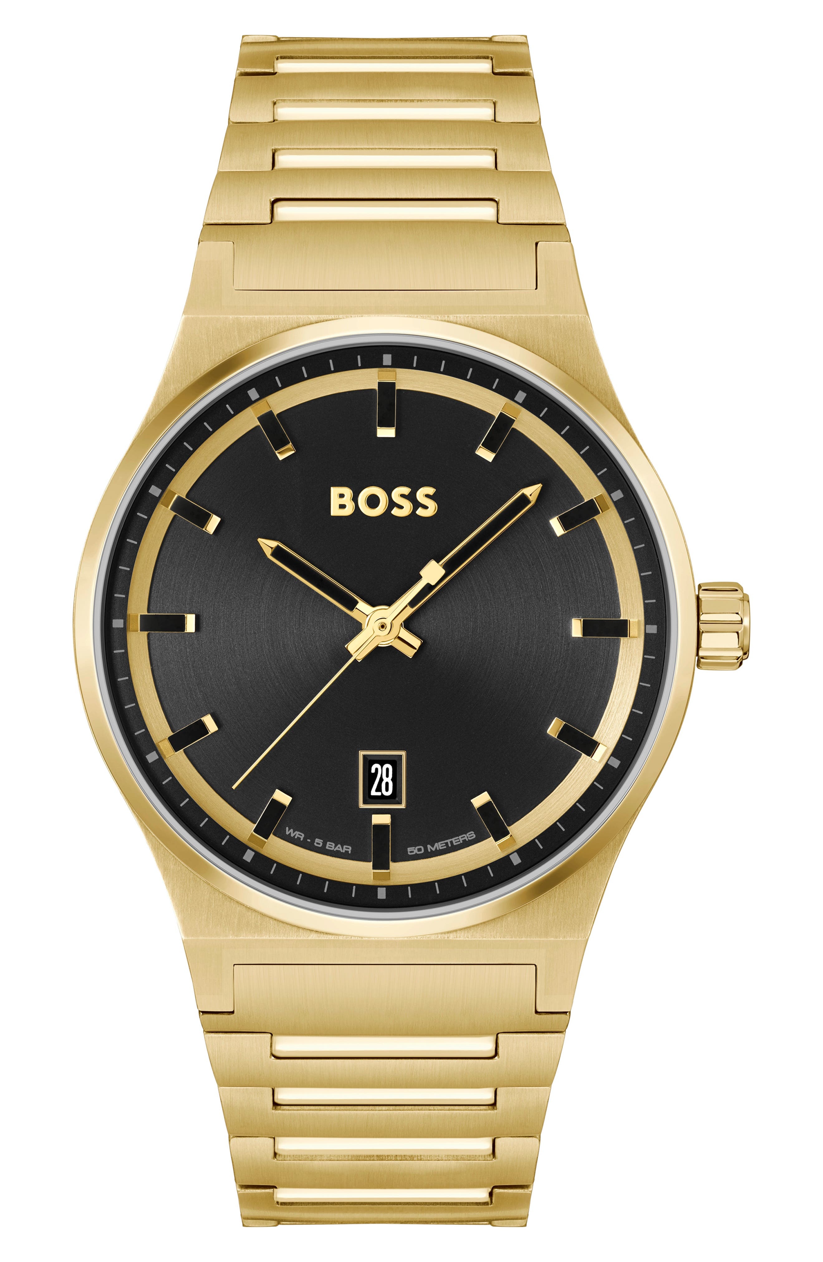 BOSS Candor Bracelet Watch, 41mm in Black at Nordstrom - 1