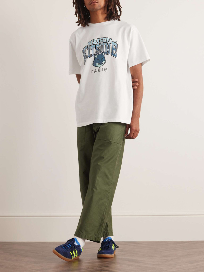 Maison Kitsuné Logo-Print Cotton-Jersey T-Shirt outlook