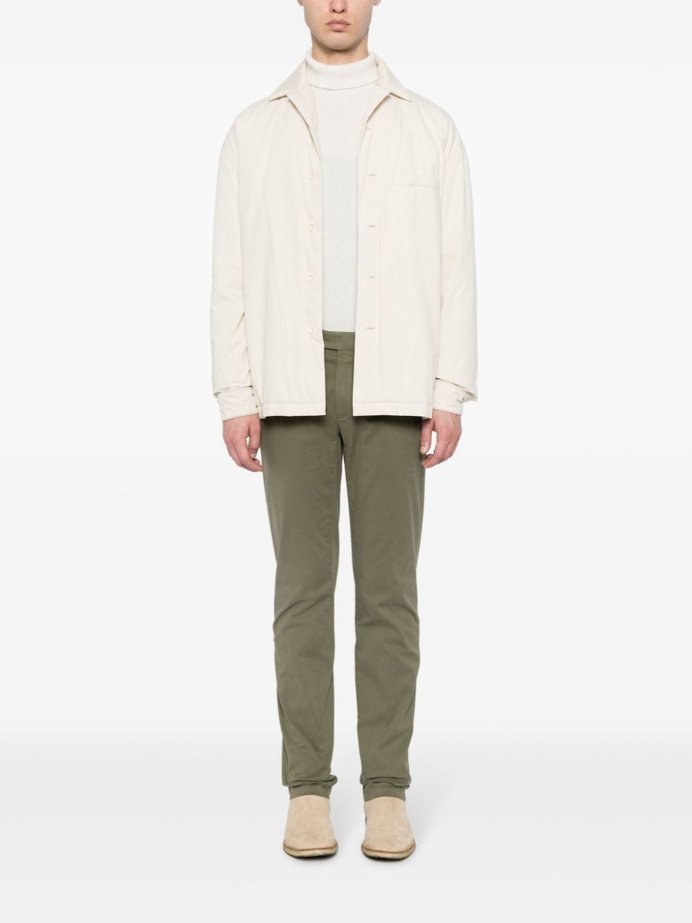 mid-rise straight-leg chino trousers - 2