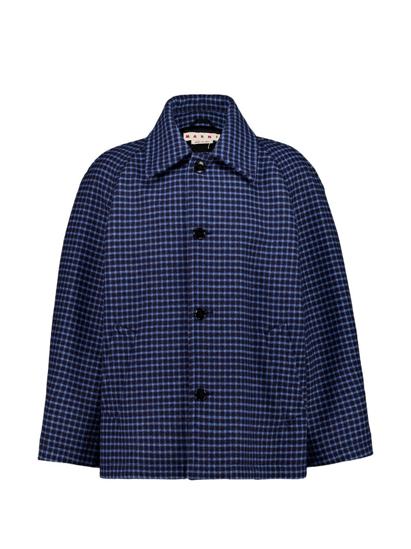 buttoned checked jacket 1